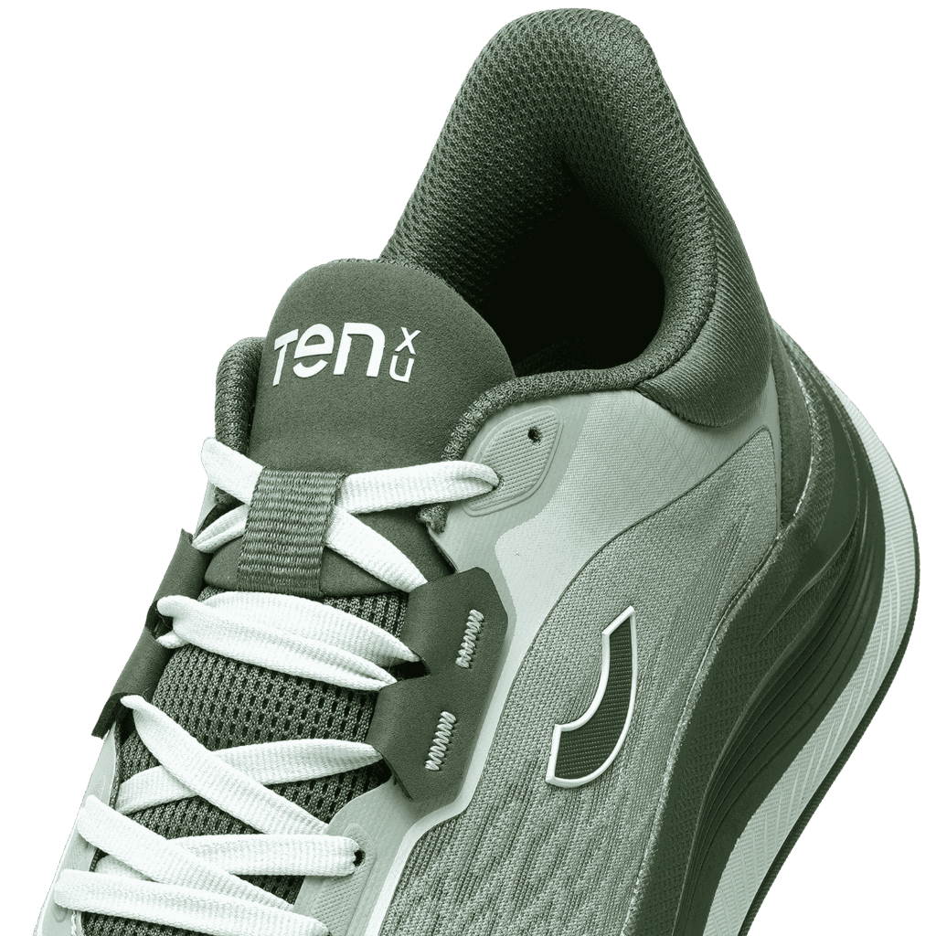 Durable sports running shoes with 3.5 mm outsole and Insite insole by Ten X You